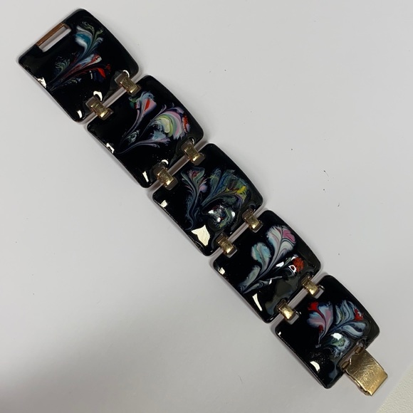 ENAMELED COPPER BRACELET
